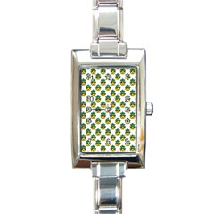 Holiday Pineapple Rectangle Italian Charm Watch by Sparkle