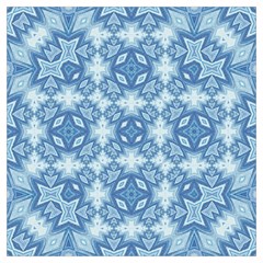 Blue Pattern Long Sheer Chiffon Scarf  by Dazzleway