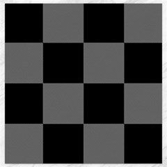 Black Gingham Check Pattern Canvas 12  X 12  by yoursparklingshop