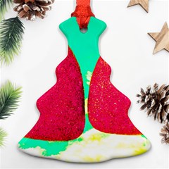 Two Hearts Christmas Tree Ornament (two Sides) by essentialimage