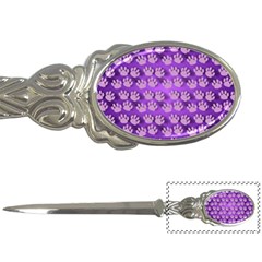 Pattern Texture Feet Dog Purple Letter Opener by Dutashop