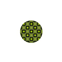 Green Pattern Square Squares 1  Mini Buttons by Dutashop