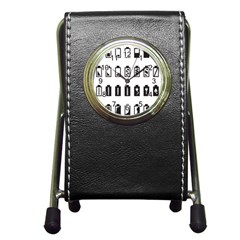 Battery Icons Charge Pen Holder Desk Clock by Dutashop