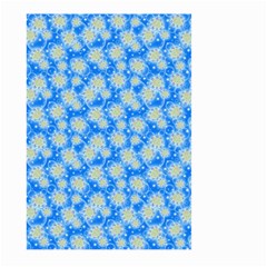 Hydrangea Blue Glitter Round Large Garden Flag (two Sides) by Dutashop