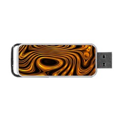 Wave Abstract Lines Portable Usb Flash (one Side) by Dutashop