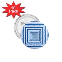 Metallic Blue Shiny Reflective 1 75  Buttons (10 Pack) by Dutashop