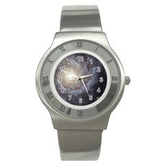 Spiral Galaxy Stainless Steel Watch by ExtraAwesomeSauce