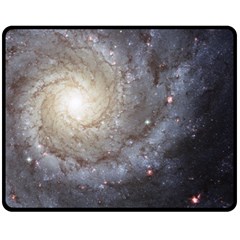 Spiral Galaxy Fleece Blanket (medium)  by ExtraAwesomeSauce