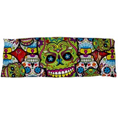 Sugar Skulls Body Pillow Case (dakimakura) by ExtraAwesomeSauce