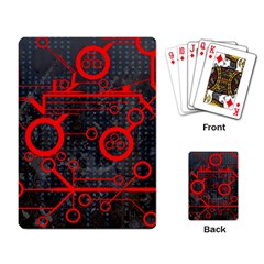 Tech - Red Playing Cards Single Design (rectangle) by ExtraAwesomeSauce