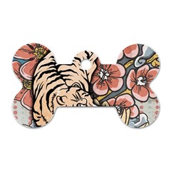 White Tiger Dog Tag Bone (one Side) by ExtraAwesomeSauce