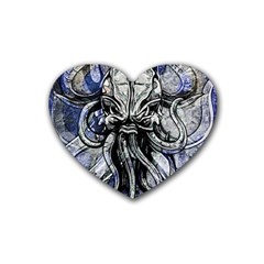 Kraken Rubber Coaster (heart)  by ExtraAwesomeSauce