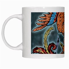 Chinese Phoenix White Mugs by ExtraAwesomeSauce