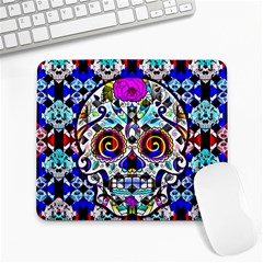 Sugar Skull Pattern 2 Large Mousepads by ExtraAwesomeSauce