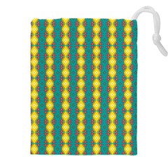 Native American Pattern Drawstring Pouch (4xl) by ExtraAwesomeSauce