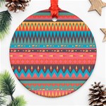 Native American Pattern Ornament (Round) Front