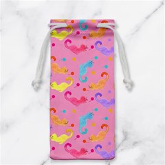 Watercolor Cats Pattern Jewelry Bag by ExtraAwesomeSauce