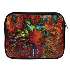 Boho Hippie Trippy Floral Pattern Apple Ipad 2/3/4 Zipper Cases by CrypticFragmentsDesign