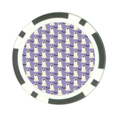 Halloween Ghost Bat Poker Chip Card Guard (10 Pack) by Dutashop