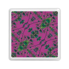 Modern Floral Collage Print Pattern Memory Card Reader (square) by dflcprintsclothing
