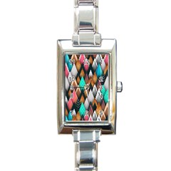 Abstract Triangle Tree Rectangle Italian Charm Watch by Dutashop
