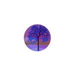 Tree Sunset 1  Mini Buttons Front