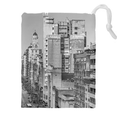 Aerial View Montevideo Uruguay Drawstring Pouch (5xl) by dflcprintsclothing