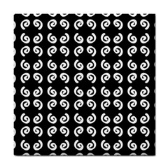 Abstrait Spirale Blanc/noir Tile Coaster by kcreatif