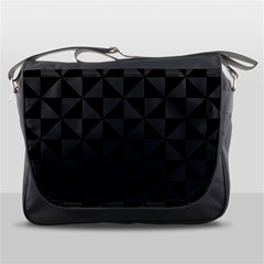 Abstraittrianglesnoir Messenger Bag by kcreatif