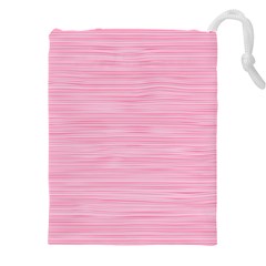 Pink Knitted Pattern Drawstring Pouch (5xl) by goljakoff