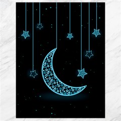 Moon Star Neon Wallpaper Canvas 18  X 24  by Dutashop