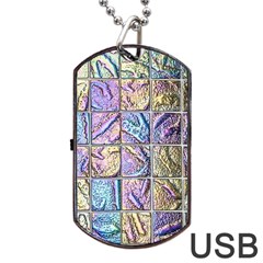 Tiles Cbdoilprincess 9bce4aa2-e68c-4f2b-9a83-c8e38fcd4516 Dog Tag Usb Flash (two Sides) by CBDOilPrincess1