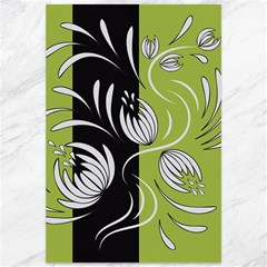 Abstract Folk Floral Art  Flowers Print, Poster   Canvas 12  X 18  by Eskimos