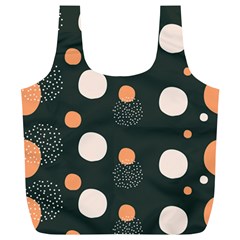 Black Peach White  Full Print Recycle Bag (xl) by Sobalvarro