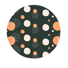 Black Peach White  Mini Round Pill Box (pack Of 5) by Sobalvarro