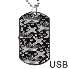 Royalcrowns Dog Tag Usb Flash (one Side) by PollyParadise
