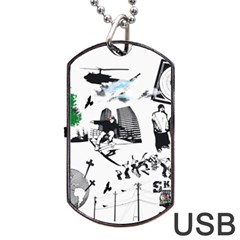 Skaterunderground Dog Tag Usb Flash (two Sides) by PollyParadise