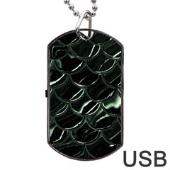 Dragon Scales Dog Tag Usb Flash (two Sides) by PollyParadise