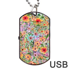 Secretgarden Dog Tag Usb Flash (one Side) by PollyParadise