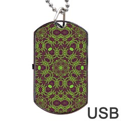 Greenspring Dog Tag Usb Flash (two Sides) by LW323