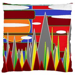 Forrest Sunset Large Cushion Case (two Sides) by LW323