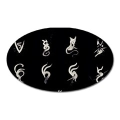 Katzen Cats Katzen Cats Oval Magnet by WetdryvacsLair