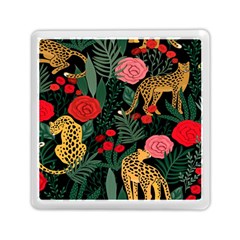 Leopardrose Memory Card Reader (square) by PollyParadise