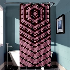 Burgundy Shower Curtain 36  X 72  (stall)  by LW323
