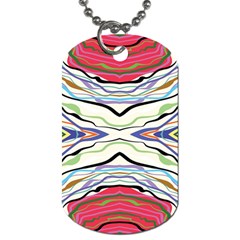 Bohemian Colorful Pattern B Dog Tag (one Side) by gloriasanchez