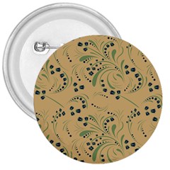 Folk Floral Art Pattern  Flowers Abstract Surface Design  Seamless Pattern 3  Buttons by Eskimos