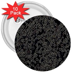 Neon Geometric Pattern Design 3  Buttons (10 Pack)  by dflcprintsclothing