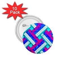 Pop Art Mosaic 1 75  Buttons (10 Pack) by essentialimage365