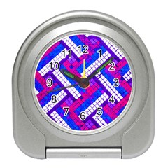 Pop Art Mosaic Travel Alarm Clock by essentialimage365