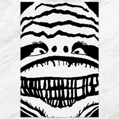 Creepy Monster Black And White Close Up Drawing Canvas 12  X 18  by dflcprintsclothing